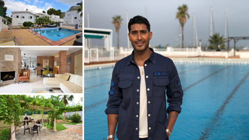 Lee in Oliva by pool