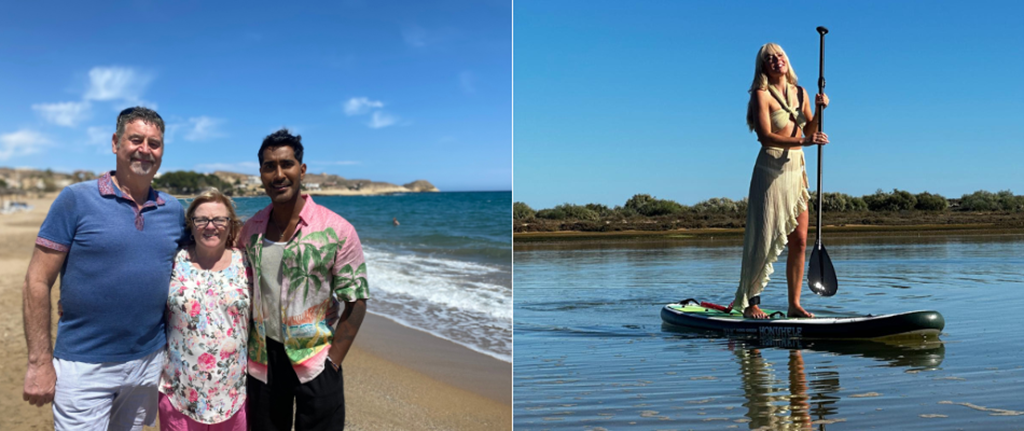 Costa Almeria and Algarve, Lee Juggurnauth and Danni Menzies