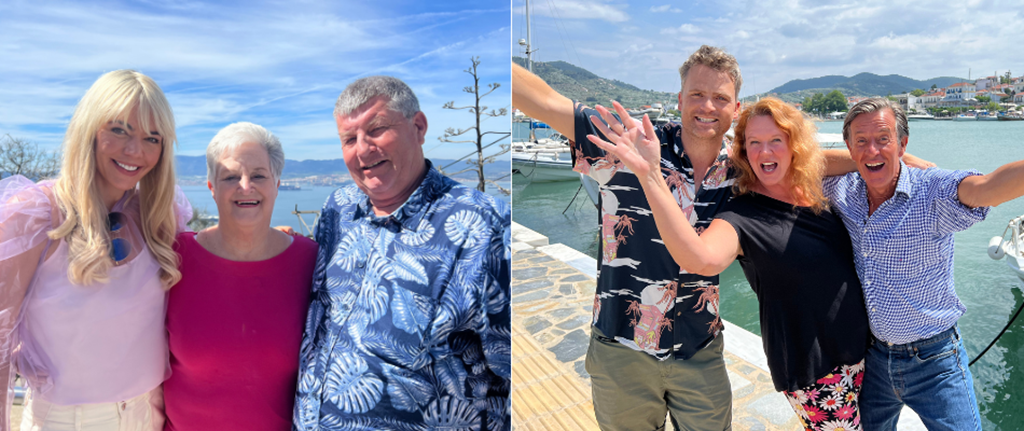 Manilva and Skopelos, Danni Menzies and Ben Hillman