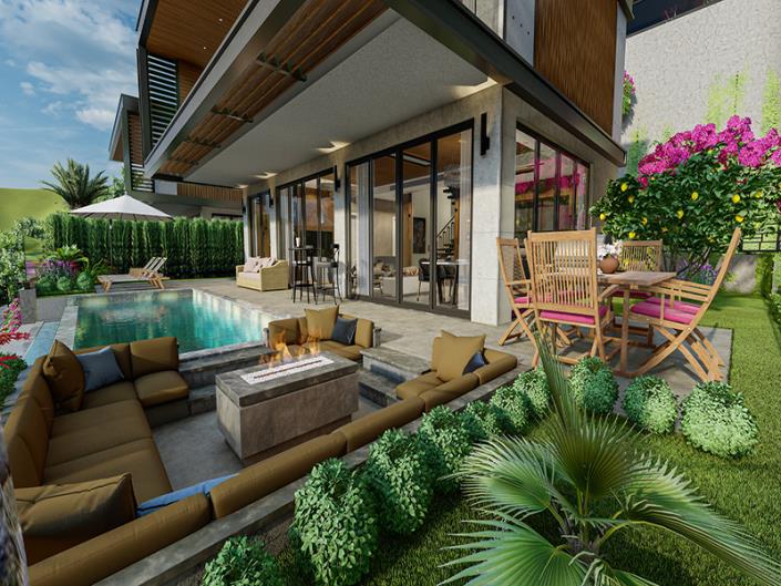 Image No.2-Villa / Détaché de 4 chambres à vendre à Bektas