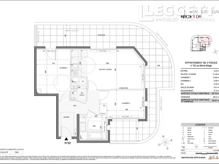 Image No.5-Appartement de 2 chambres à vendre à Nice