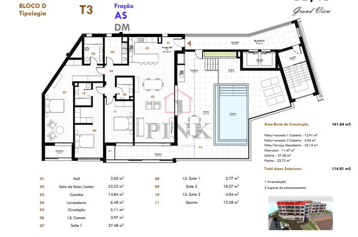 Image No.18-3 Bed Apartment for sale