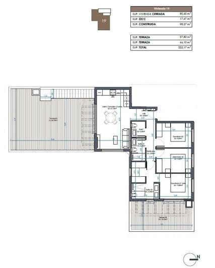 Image No.13-Penthouse de 3 chambres à vendre à Guardamar del Segura