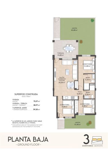 Image No.17-Bungalow de 3 chambres à vendre à San Miguel de Salinas