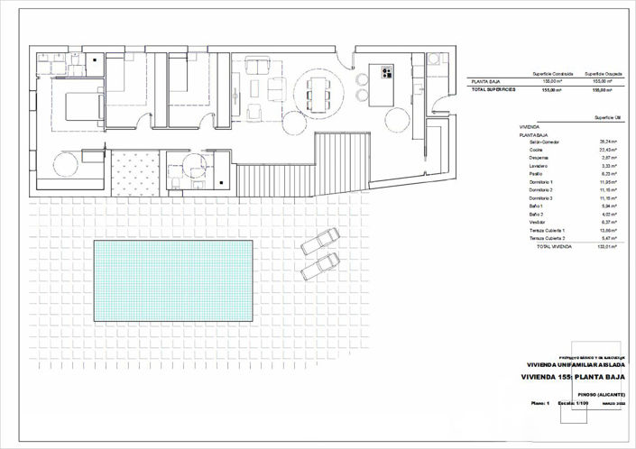 Image No.3-Villa de 3 chambres à vendre à Pinoso