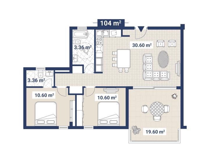 Image No.10-2 Bed Apartment for sale