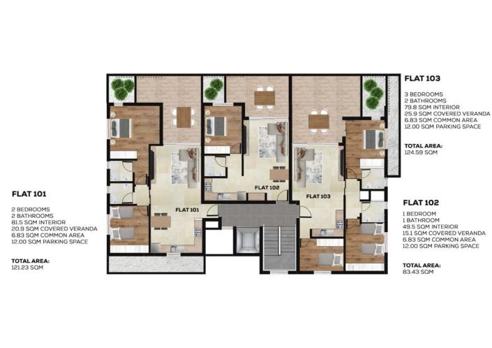 Image No.5-Appartement de 2 chambres à vendre à Leivadia