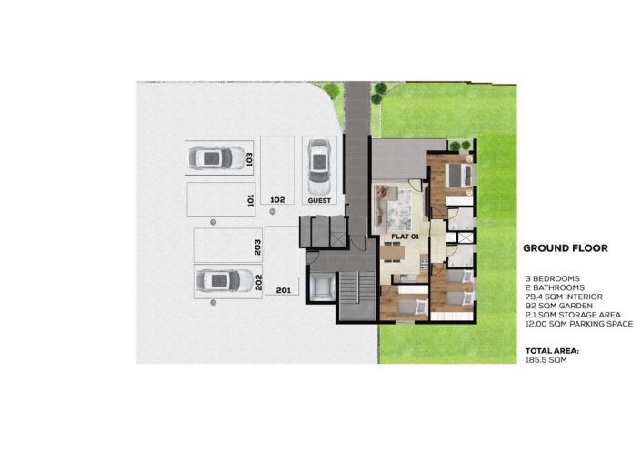 Image No.6-3 Bed Apartment for sale