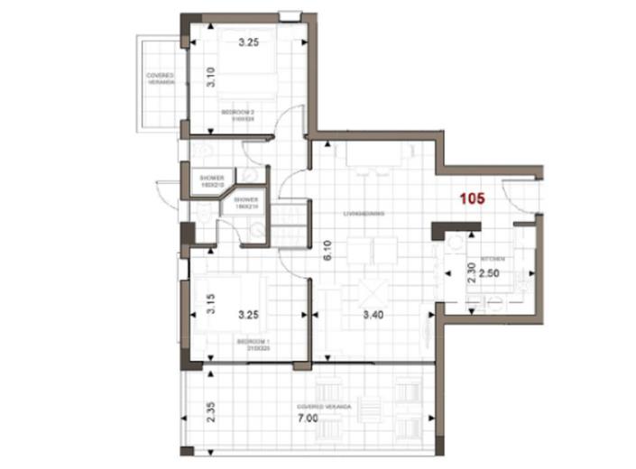 Image No.11-Appartement de 2 chambres à vendre à Zakaki