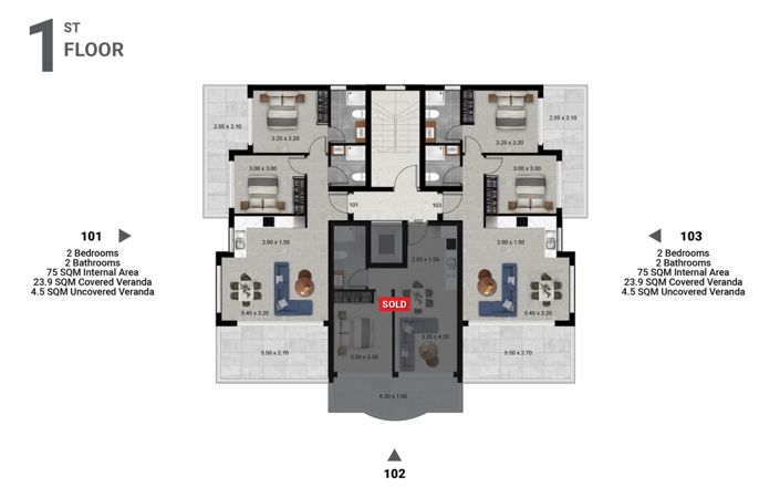 Image No.7-2 Bed Apartment for sale