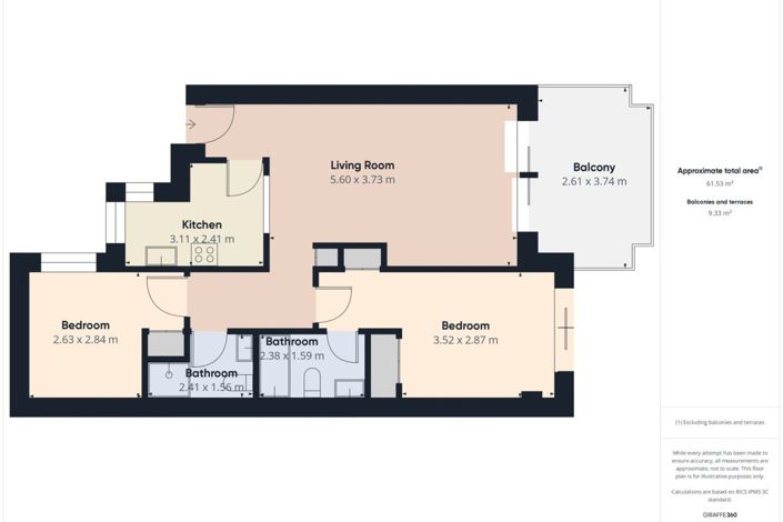 Image No.25-2 Bed Apartment for sale