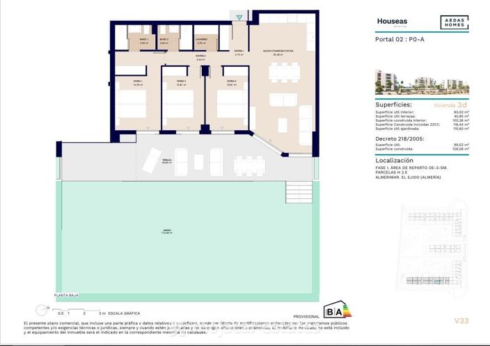 Image No.4-Appartement de 3 chambres à vendre à Almerimar