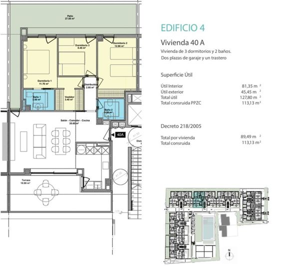 Image No.2-3 Bed Apartment for sale