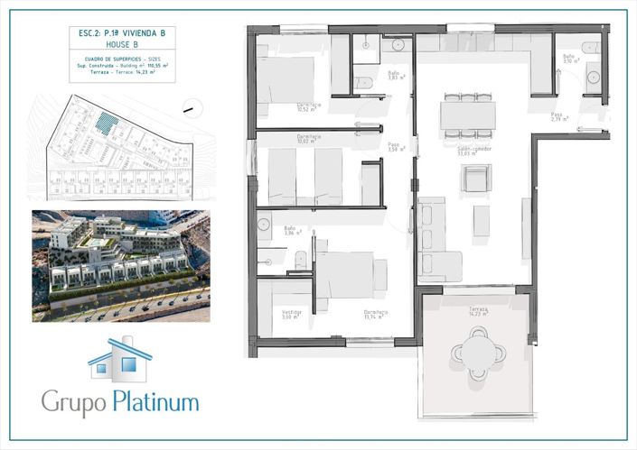 Image No.4-3 Bed Apartment for sale