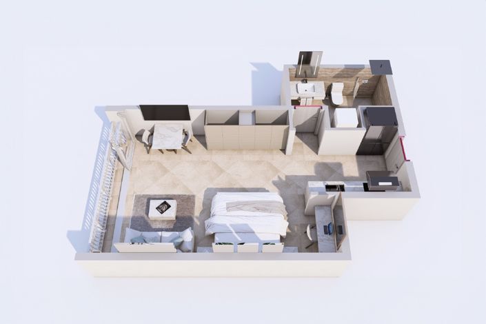 Image No.3-Appartement de 1 chambre à vendre à St Philip