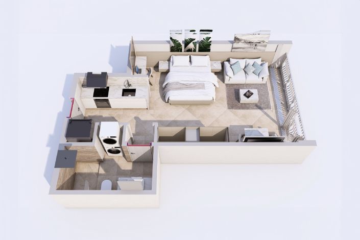 Image No.4-Appartement de 1 chambre à vendre à St Philip