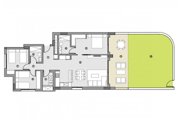 Image No.14-3 Bed Apartment for sale