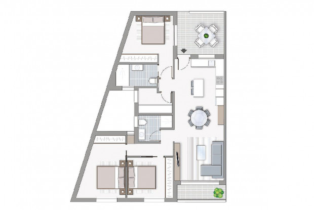 Image No.12-3 Bed Apartment for sale