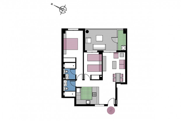 Image No.9-Penthouse de 2 chambres à vendre à Mil Palmeras