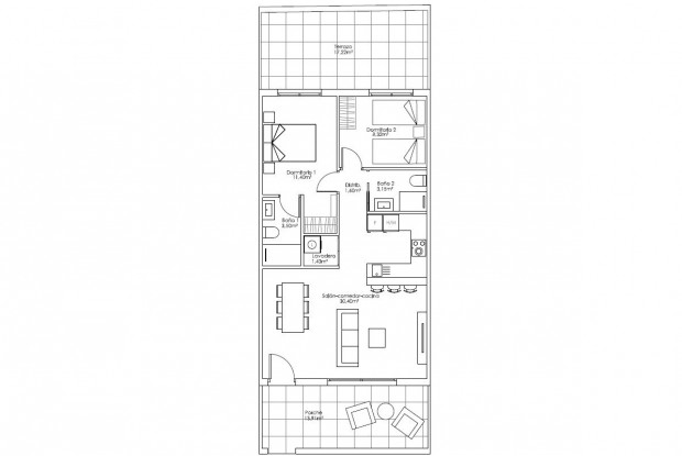 Image No.8-Bungalow de 2 chambres à vendre à Pilar de la Horadada