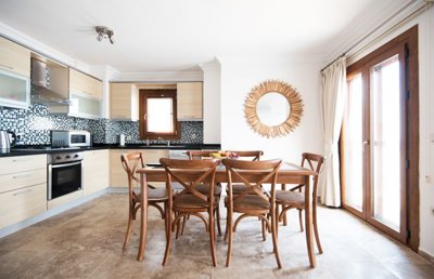 Sea View Yalikavak Garden Apartment - Spacious Modern Kitchen