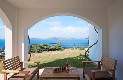 Sea View Yalikavak Garden Apartment - Outdoor Lounge