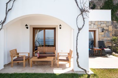 Sea View Yalikavak Garden Apartment - Garden Terrace