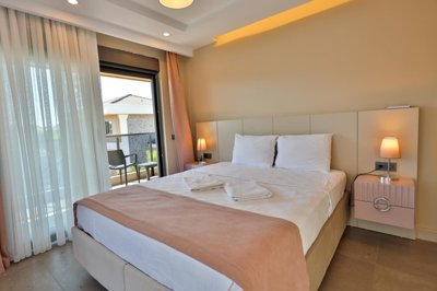 Serene Newly-Built Villa in Antalya For Sale - Beautiful double bedroom