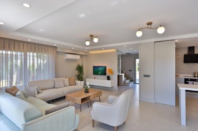 Serene Newly-Built Villa in Antalya For Sale - Very spacious lounge
