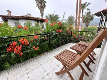 A Charming Traditional Dalyan Property For Sale - A lovely balcony with views of nature