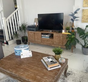 Detached Luxurious Triplex Fethiye Villa For Sale - TV area fully furnished to a high standard