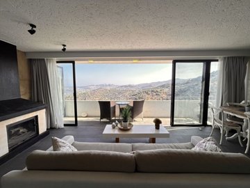 Magnificent Sea View Apartment For Sale In Bodrum - Views from the kitchen out to the ocean