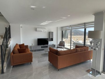 Deluxe Kalkan Property Is For Sale - Open-plan living space with sea views