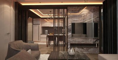 Dream Investment Properties for Sale in Belek, Antalya - Open-concept living area