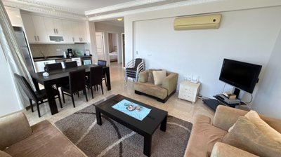 Immaculate Apartment In Belek, Antalya For Sale - Lounge to the kitchen