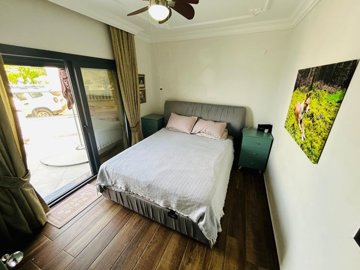 An Exceptional Didim Beachfront Villa For Sale – Double bedroom with terrace access