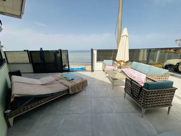 An Exceptional Didim Beachfront Villa For Sale – Terrace with direct beach access