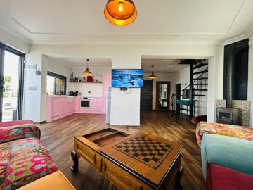 An Exceptional Didim Beachfront Villa For Sale – Lounge to the kitchen