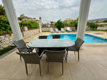 Beautiful Fethiye Property For Sale Near The Beach - Covered terrace poolside