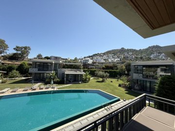 Idyllic Apartment In Bodrum For Sale - Views from the shaded balcony