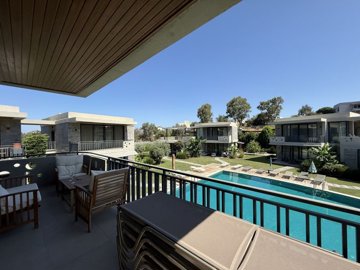 Idyllic Apartment In Bodrum For Sale - Pool & garden views from the balcony