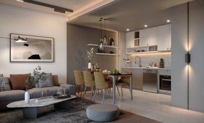 Meticulous Investment Properties For Sale In Antalya - Lounge and kitchen