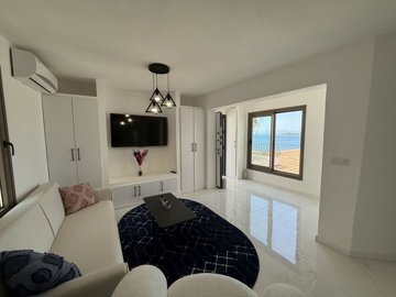 Chic Bodrum Property For Sale With A Shared Pool - Lounge with sea views