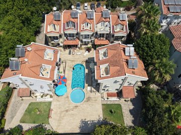 Ready-To-Move Semi-Detached Villa For Sale In Fethiye - Arial view over the complex