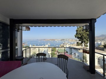 Triplex Bodrum Property For Sale Near The Sea – Sea view covered balcony