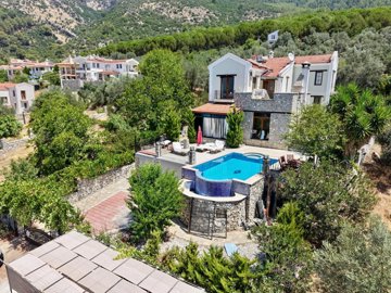 Idyllic Detached Villa In Uzumlu, Fethiye For Sale - A hillside villa with natural surroundings