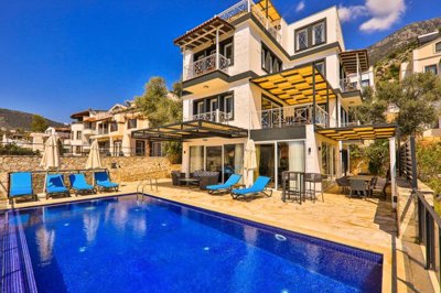 Must-See Villa For Sale In Kalkan With Sea-Views - Main view of the modern villa