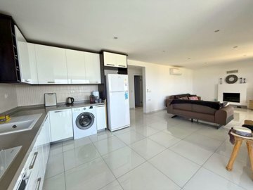 Panoramic Sea View Villa For Sale In Kadikalesi, Bodrum - Kitchen and lounge