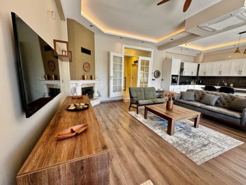 Striking Fethiye Villa & Guest House For Sale - Lounge to the kitchen