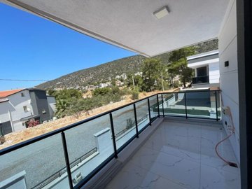 Attractive Detached Duplex Villa For Sale In Akbuk – Upper floor balcony